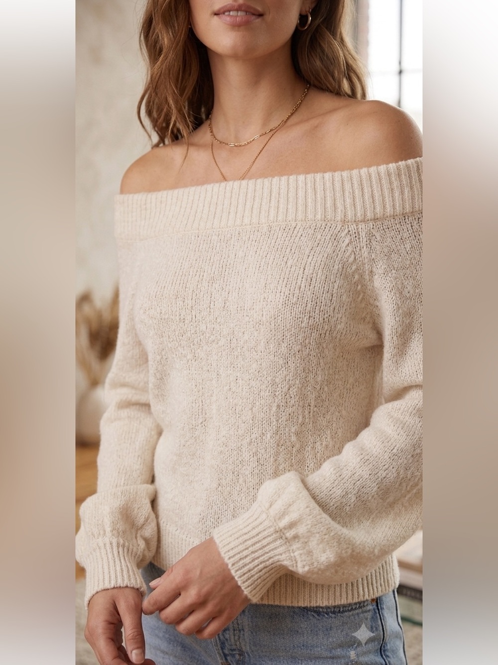 Nation LTD Baby Alpaca Cream Sweater